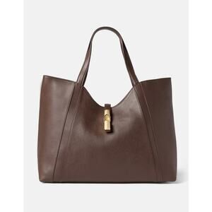 Furla leather clasp tote bag